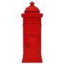 Voir la diapositive 3 : VIDAXL Boîte aux lettres a pilier Aluminium Vintage antirouille Rouge