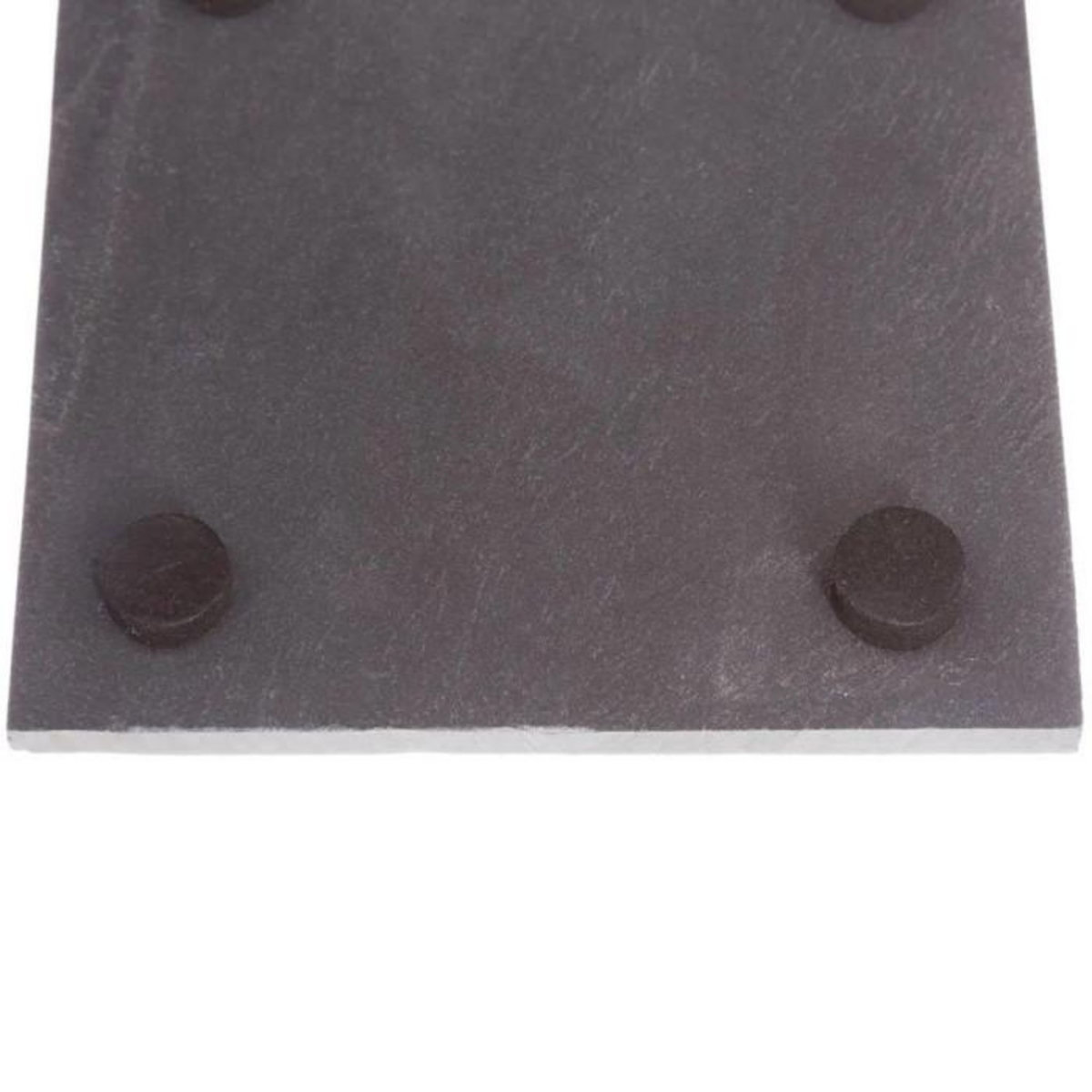 SECRET DE GOURMET Lot de 6 Dessous de Verre  Ardoise  10x10cm Gris