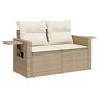 Voir la diapositive 5 : VIDAXL Salon de jardin avec coussins 8 pcs beige resine tressee