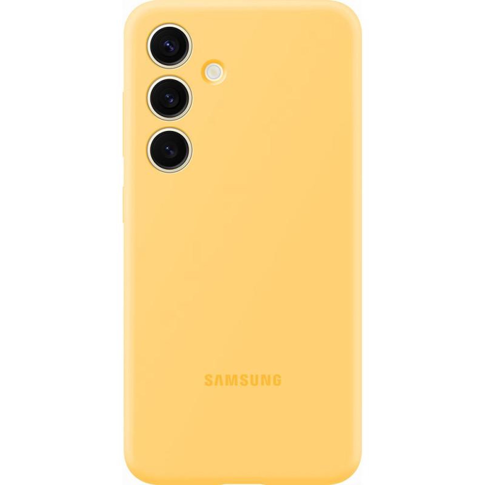 Samsung Coque en silicone pour Samsung Galaxy S24 Jaune