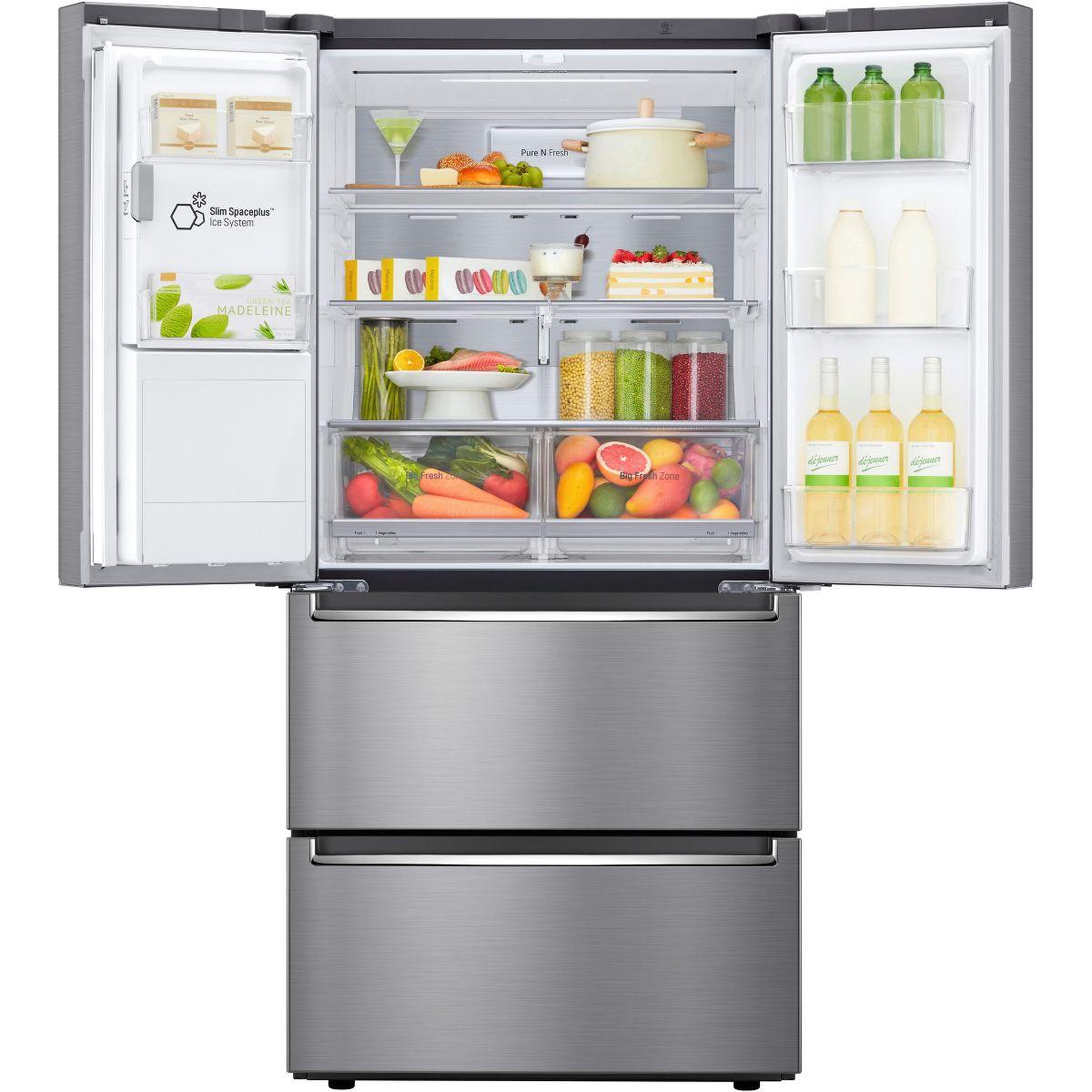 Voir la diapositive 4 : LG Réfrigérateur multi portes GML643PZ6F