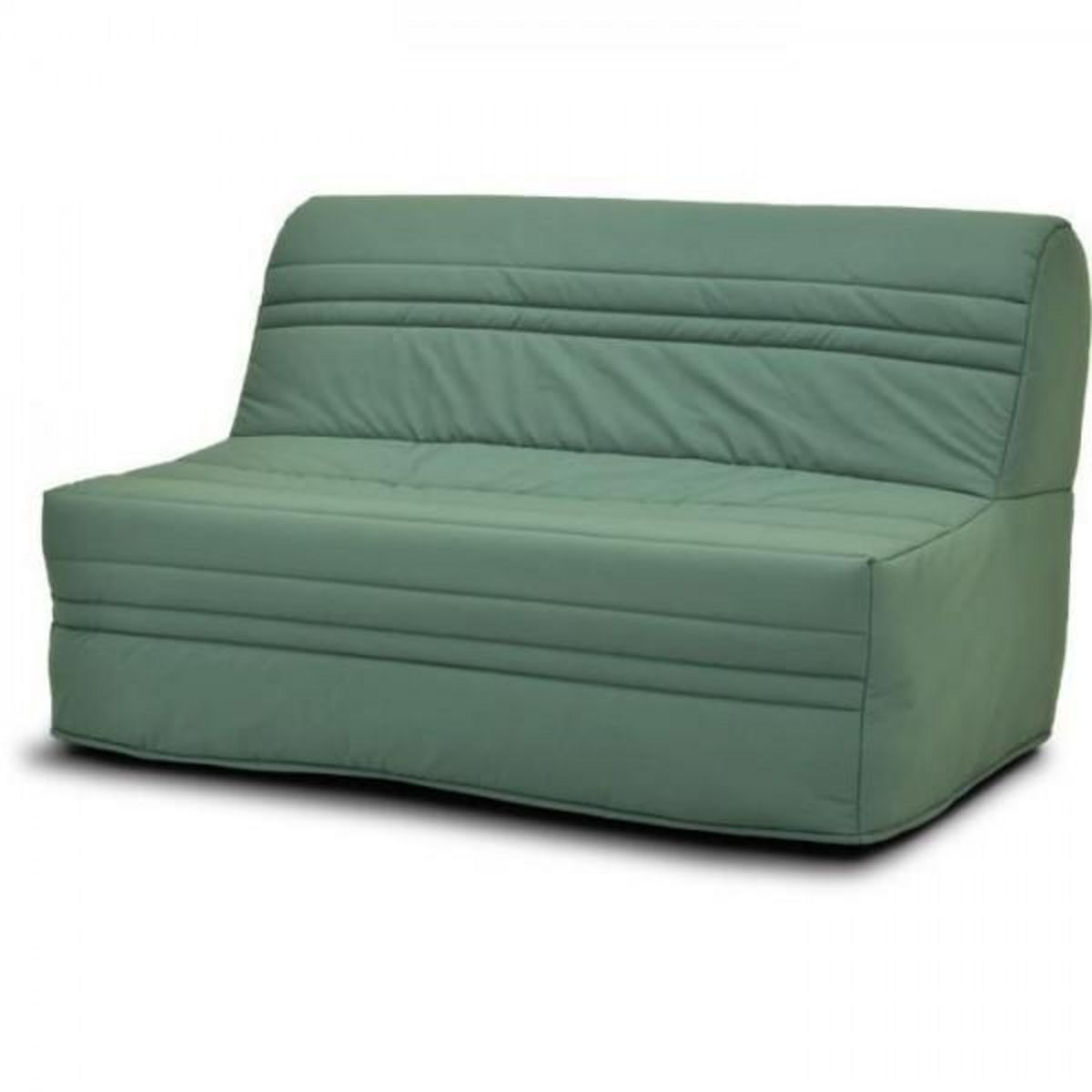 MARKET24 Banquette BZ - Tissu Vert - L143 x P97 x H89cm - Joe