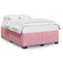 Voir la diapositive 2 : VIDAXL Cadre de lit sans matelas rose 140x200 cm velours