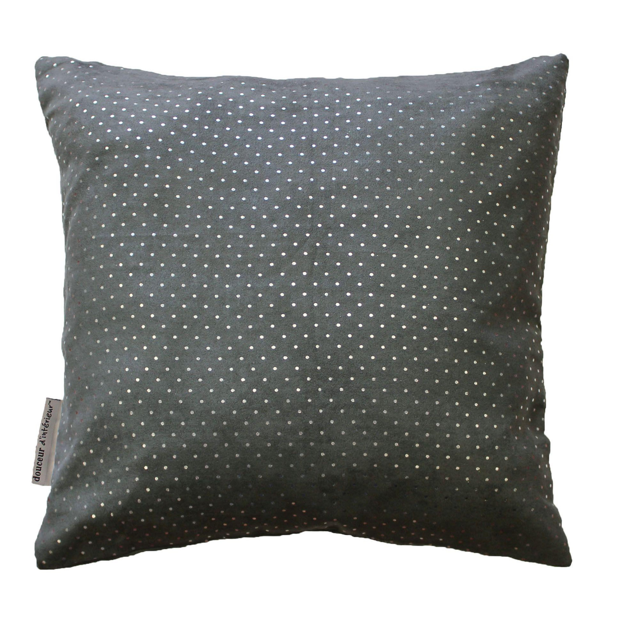 Eden Housse de coussin suede c1060 anthracite 40 x 40 cm