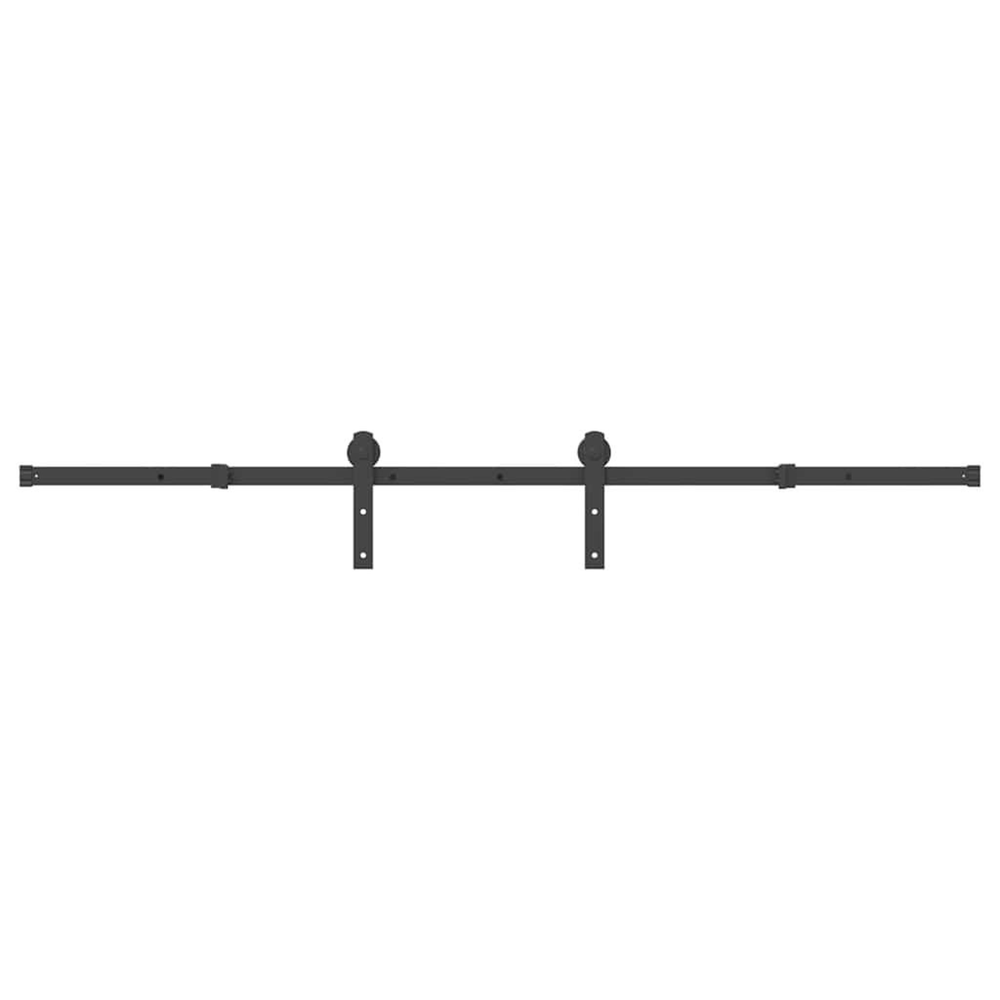 Voir la diapositive 2 : VIDAXL Kit de quincaillerie de porte coulissante 200 cm Acier Noir