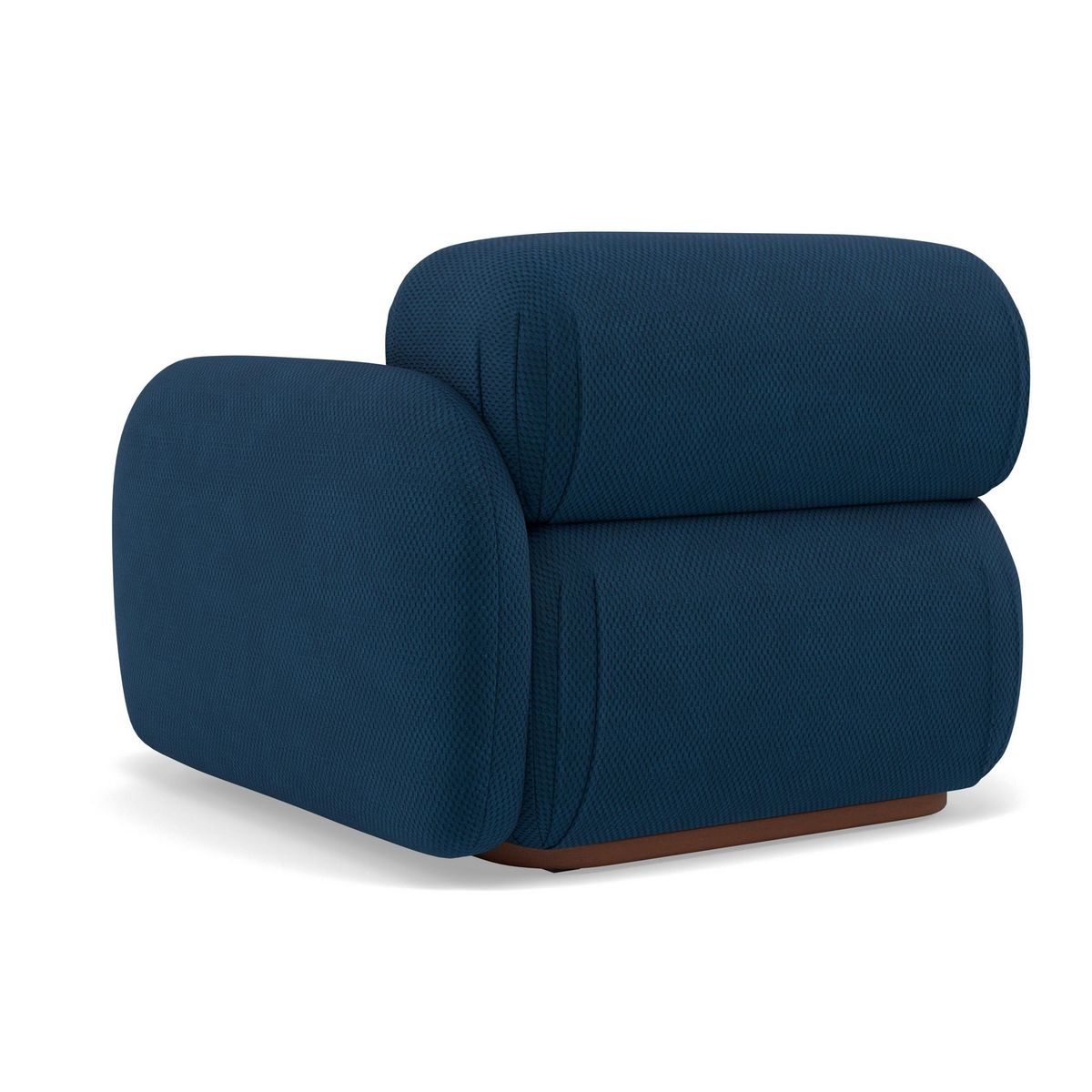 LISA DESIGN Penelope - module d'assise droit en velours texturé