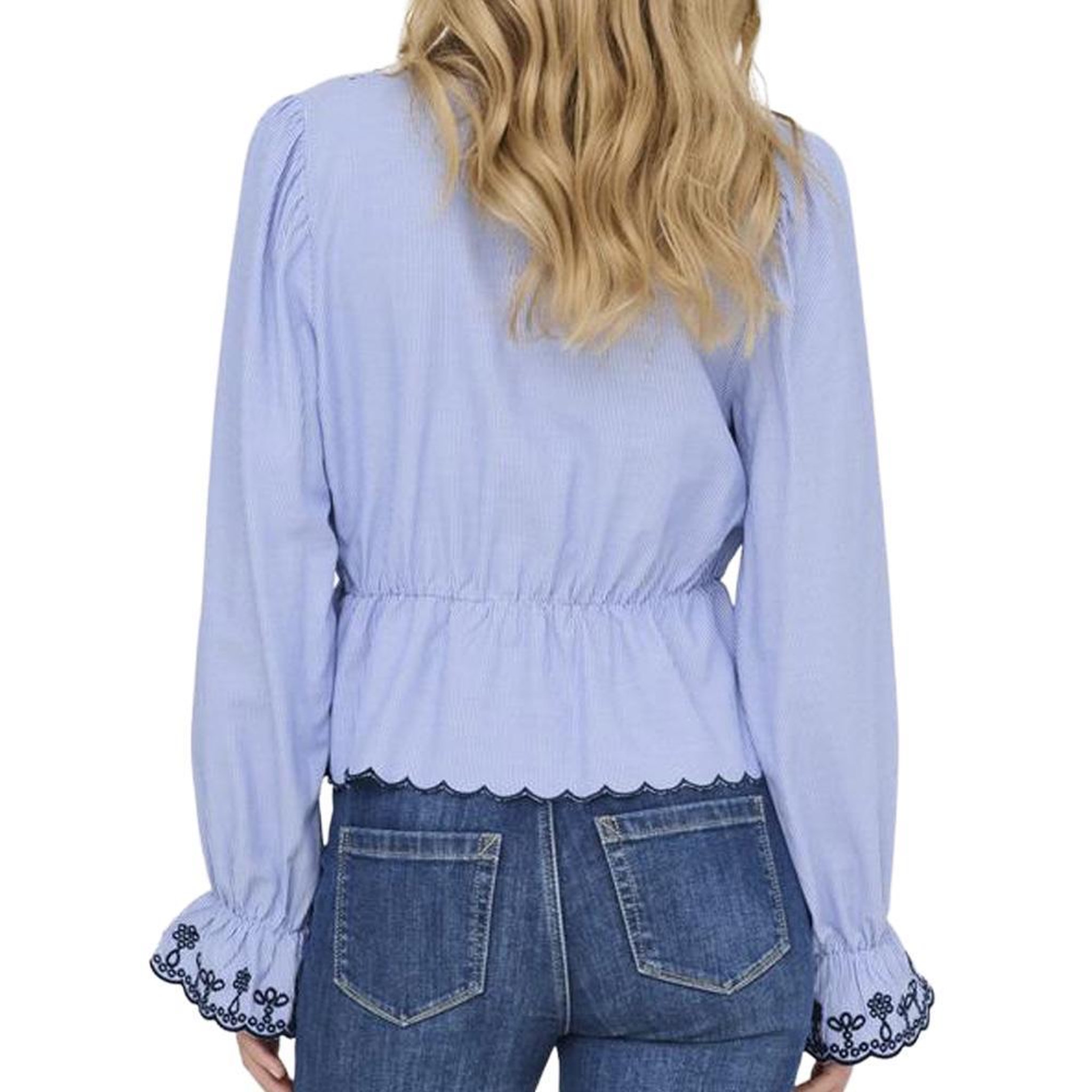 Voir la diapositive 2 : JACQUELINE DE YONG Blouse Blanche/Blanc JDY Savannah