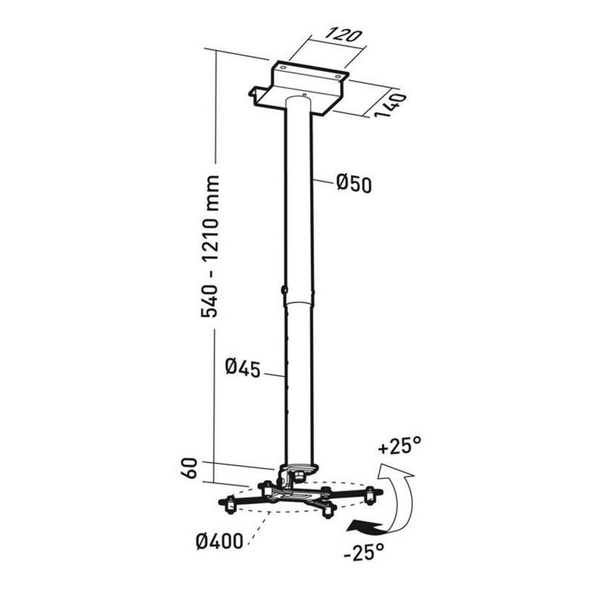 Erard Support plafond pour vidéoprojecteurs - 002431