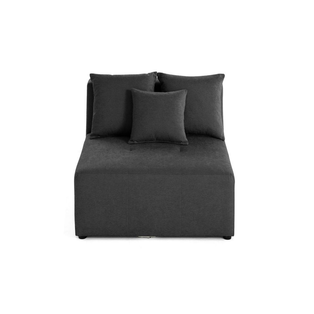LISA DESIGN Amalfi - module d'assise sans accoudoirs - 1 place - en tissu