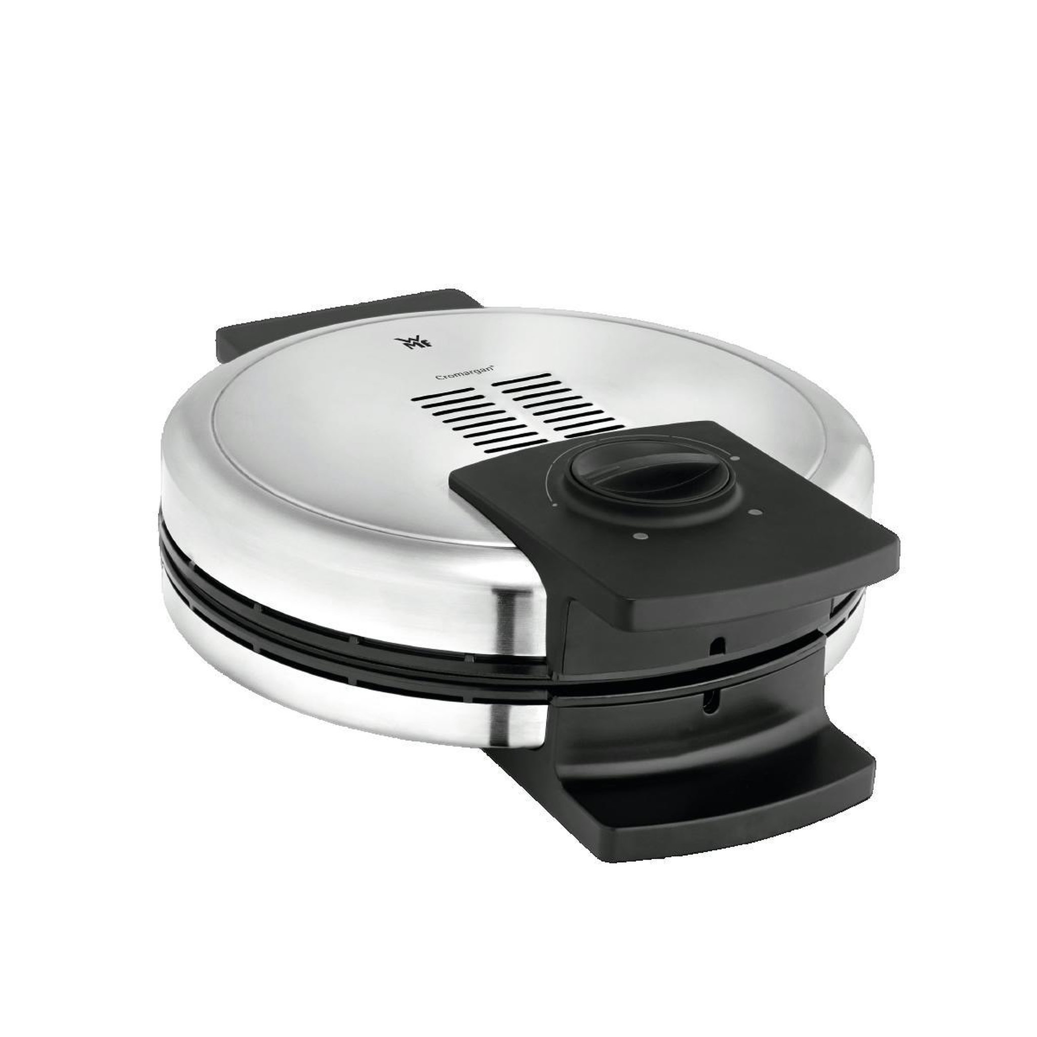 Voir la diapositive 2 : WMF Gaufrier WMF Lono Noir et Chrome 5 gaufres cœur