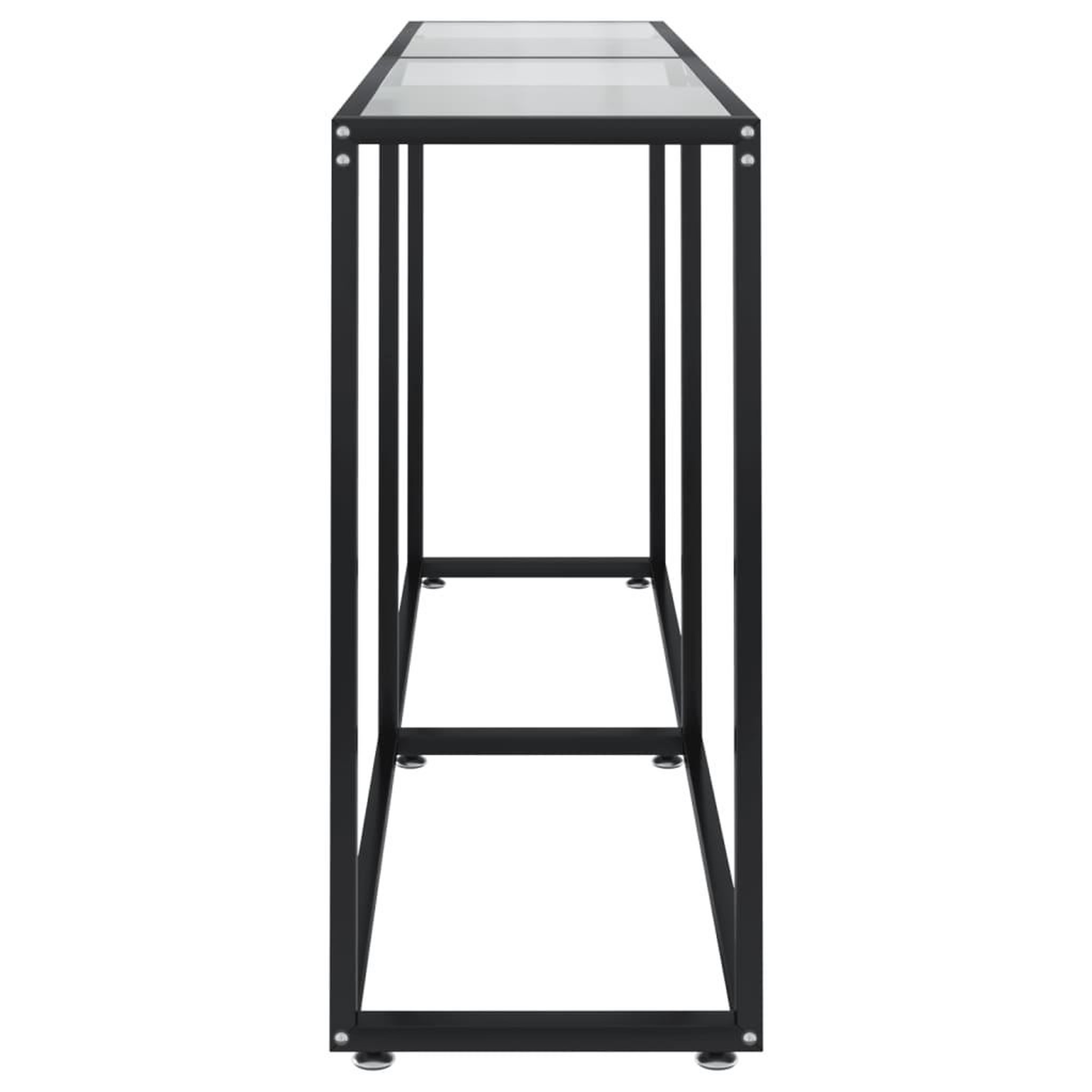 Voir la diapositive 4 : VIDAXL Table console Transparent 160x35x75,5 cm Verre trempe
