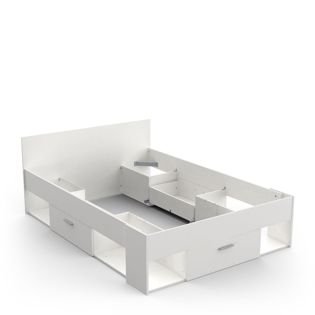 Lit adulte avec rangements LIMA 140X190/200cm