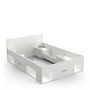 Voir la diapositive 4 : Lit adulte avec rangements LIMA 140X190/200cm