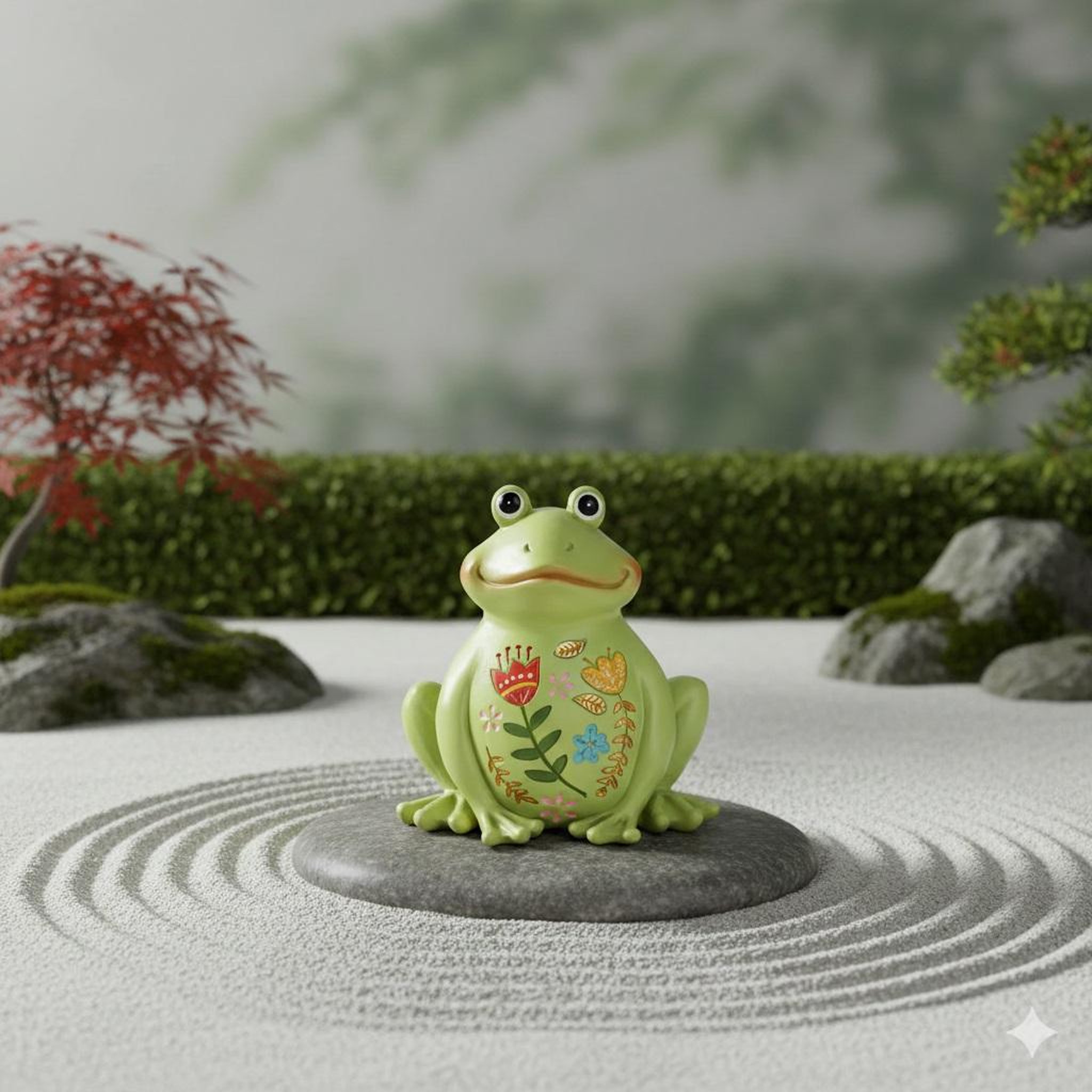 Voir la diapositive 3 : Eden Grenouille de decoration de jardin