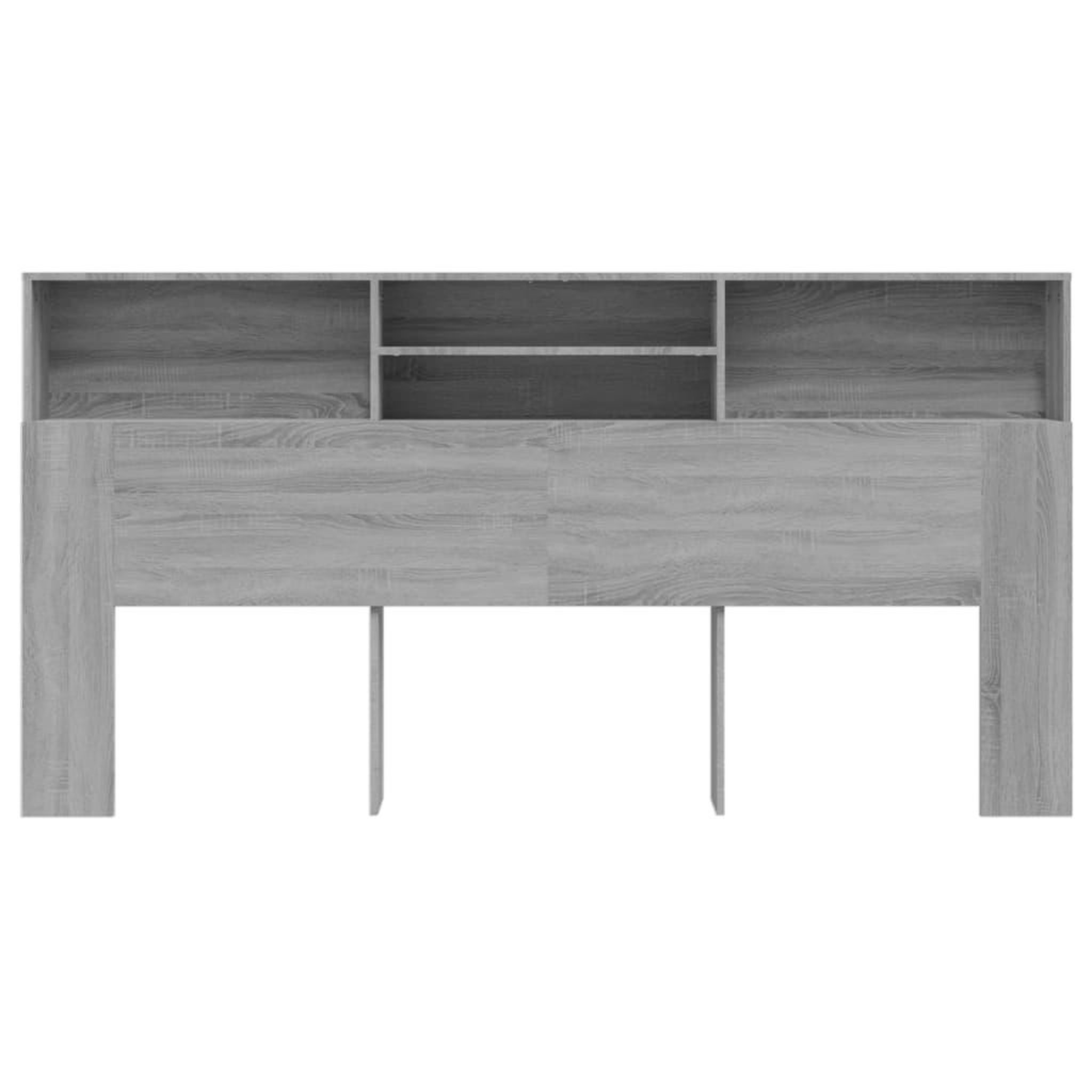 Voir la diapositive 3 : VIDAXL Armoire de tete de lit Sonoma gris 200x19x103,5 cm