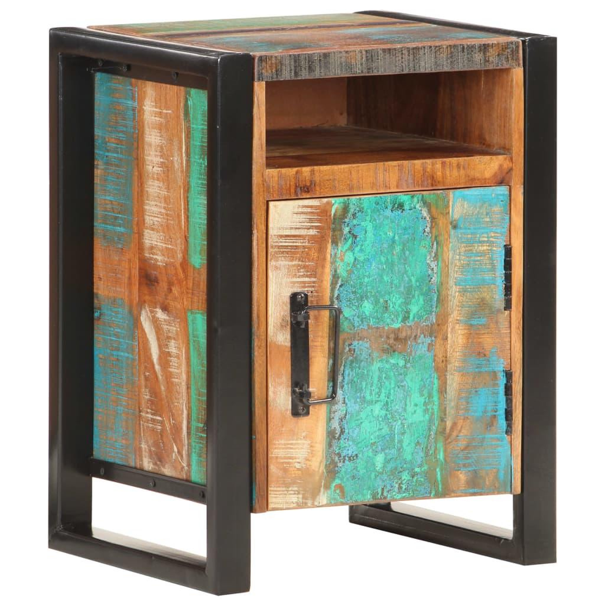 Voir la diapositive 1 : VIDAXL Table de chevet 40x35x55 cm Bois de recuperation massif