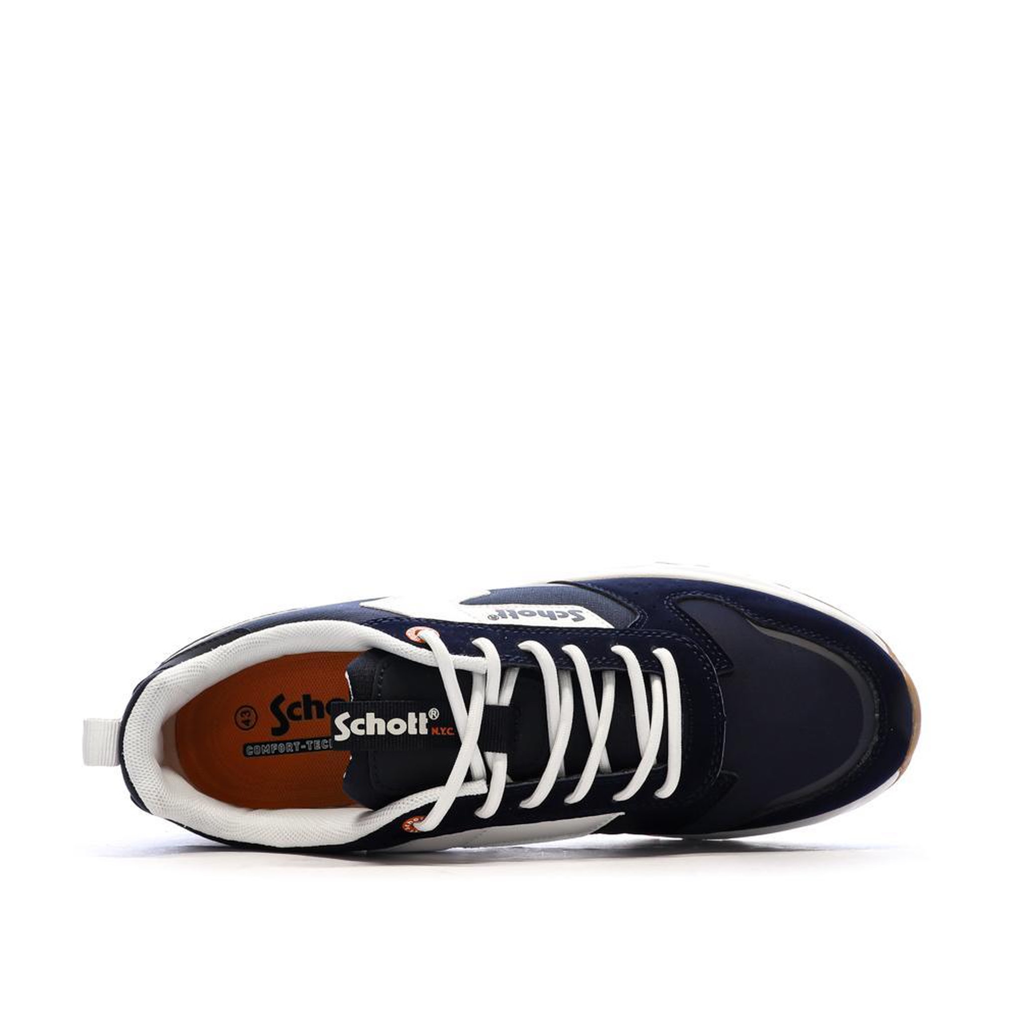 Voir la diapositive 4 : Schott Baskets Marine Homme Schott Maki