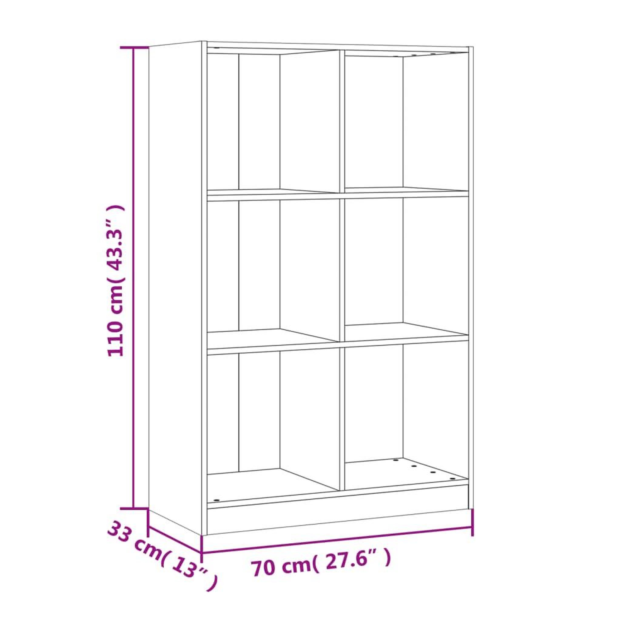Voir la diapositive 6 : VIDAXL Bibliotheque blanc 70x33x110 cm bois massif de pin