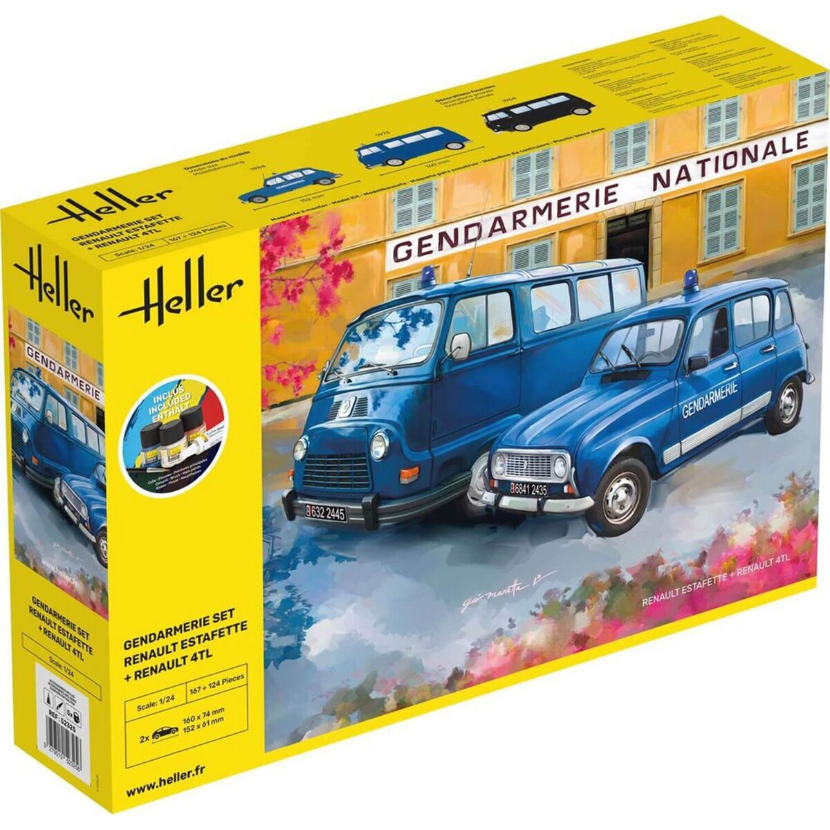 Maquette voiture : Renault R8 Gordini - Heller - Rue des Maquettes