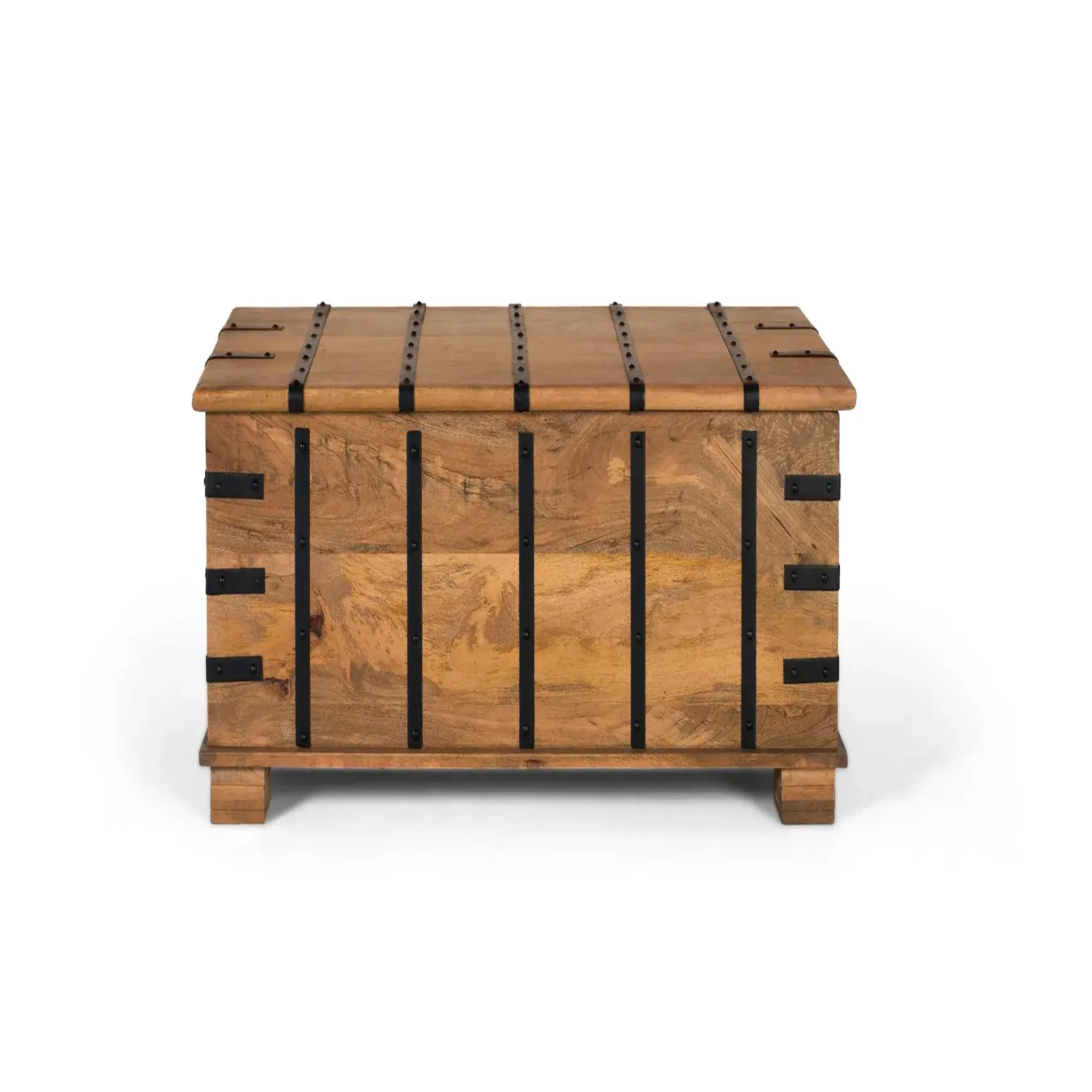 GINER Y COLOMER SL Table basse en bois de manguier 120 cm style rustique moderne