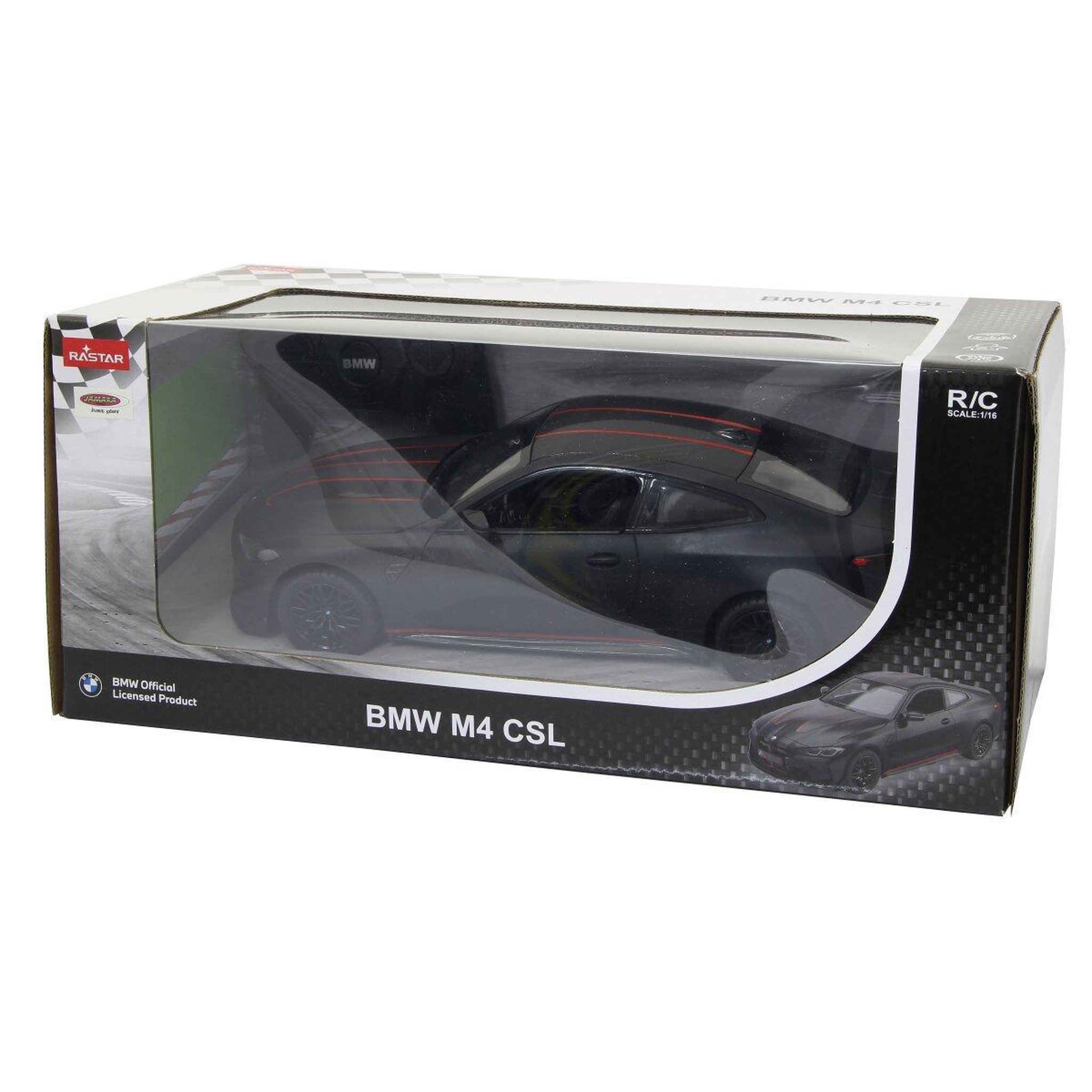 Voir la diapositive 3 : Jamara BMW M4 CSL télécommandée 1:16 noir mat