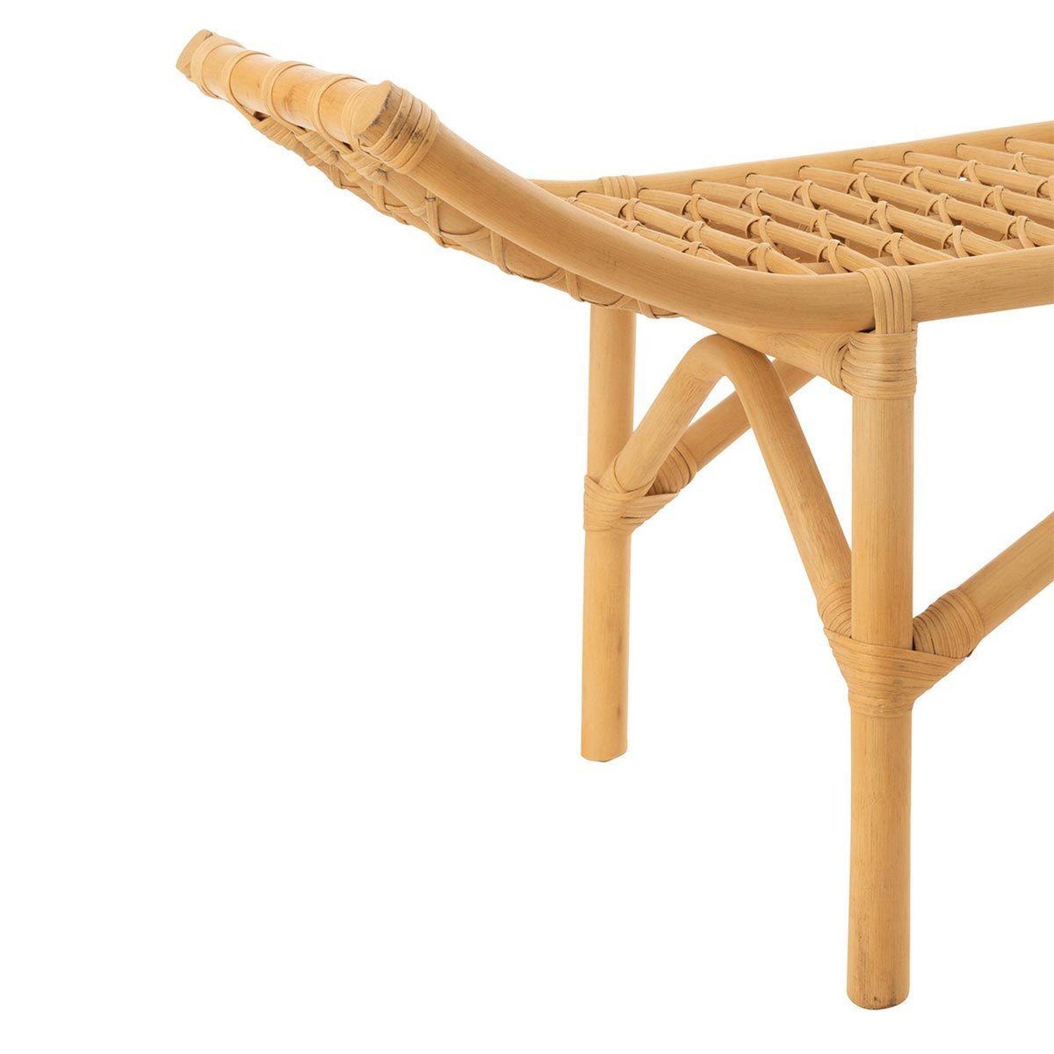 Voir la diapositive 4 : J-LINE Banc design  ana rotin  120cm naturel