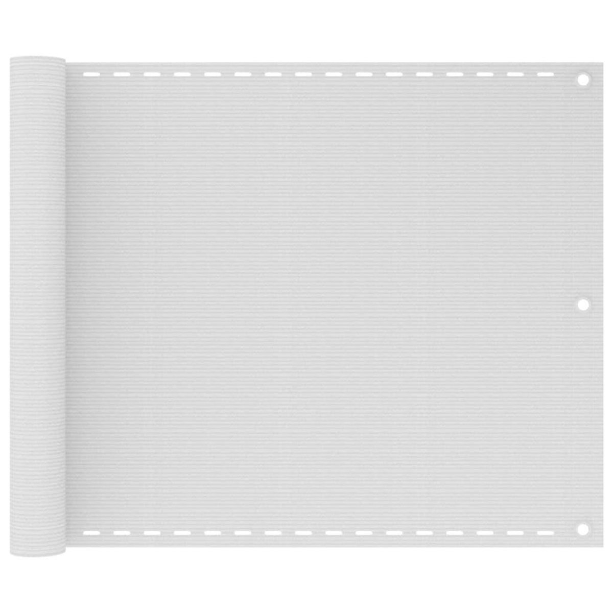 VIDAXL Ecran de balcon en PEHD 75x400 cm Blanc