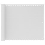 VIDAXL Ecran de balcon en PEHD 75x400 cm Blanc