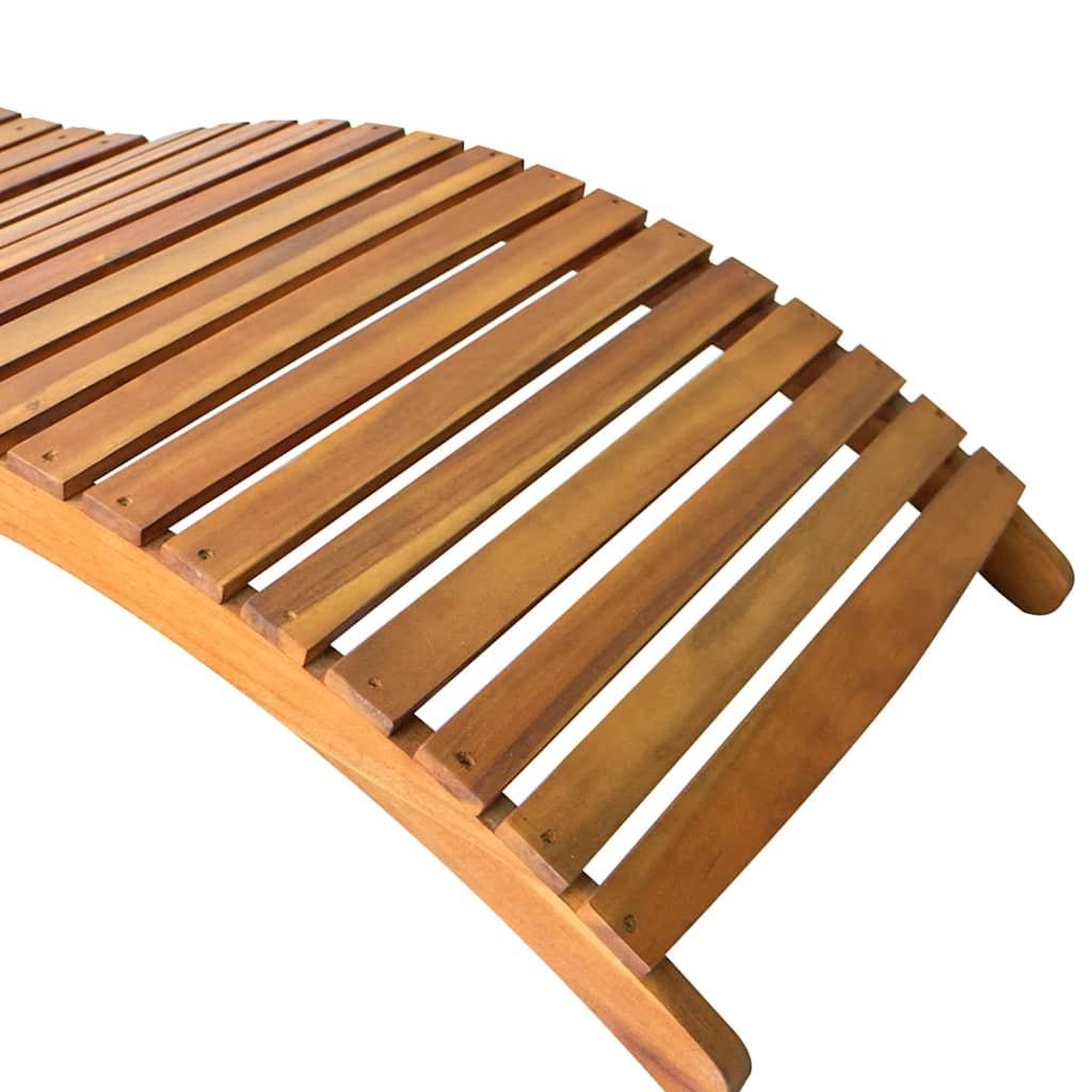 Voir la diapositive 5 : VIDAXL Chaises longues lot de 2 avec coussins Bois d'acacia solide