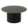 Voir la diapositive 1 : Paris Prix Table Basse en Métal  Border  80cm Noir