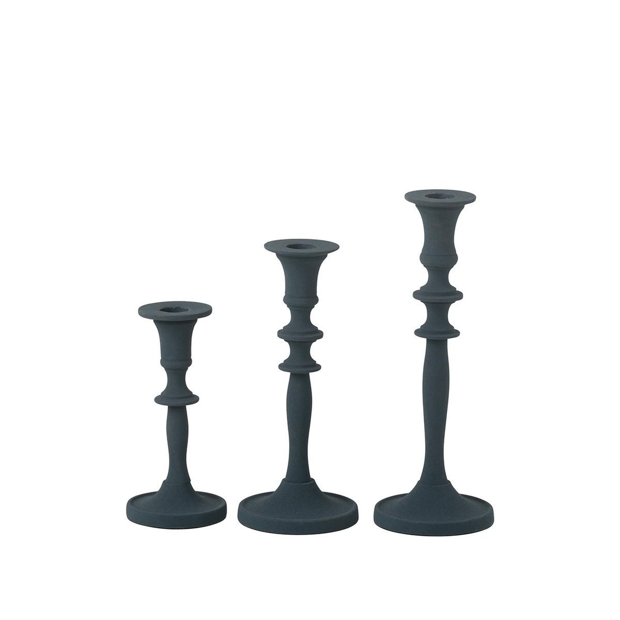 Voir la diapositive 2 : J-LINE Lot de 3 Chandeliers  Lise  23cm Bleu