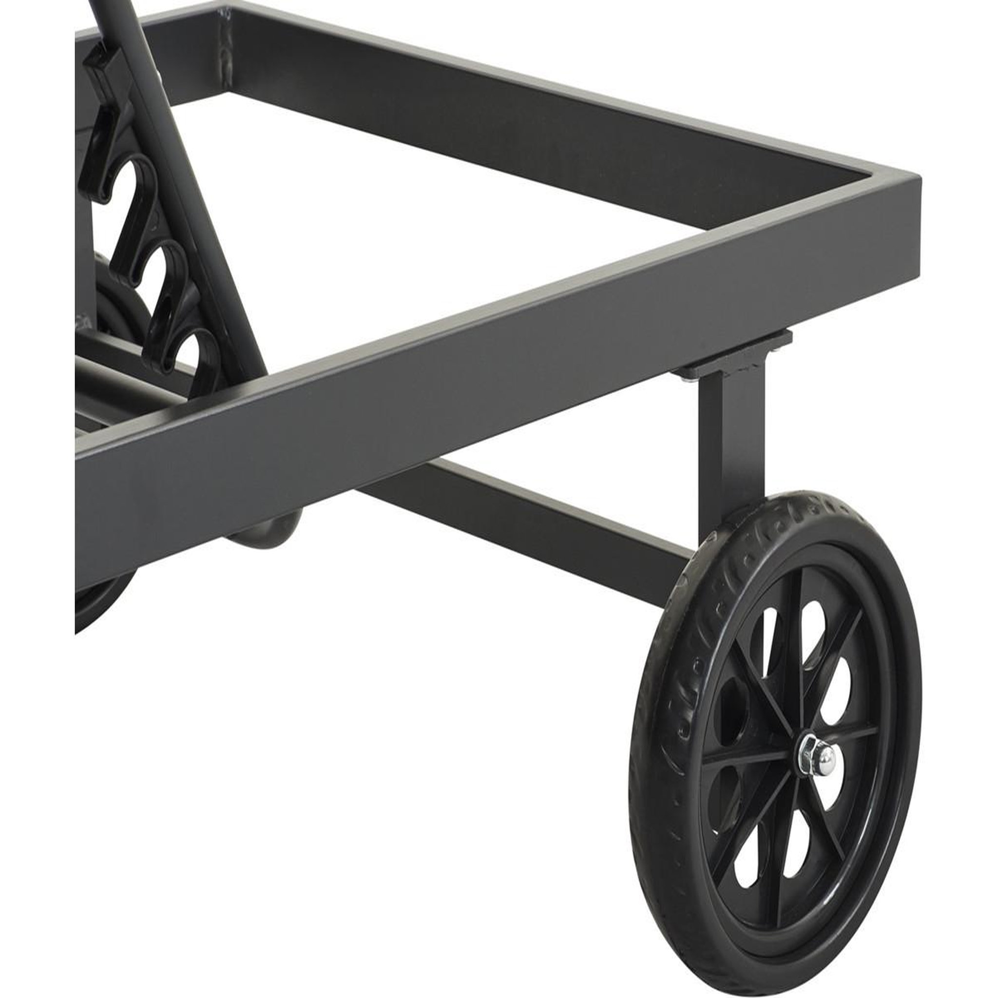 Voir la diapositive 4 : Habitat et Jardin Bain de soleil textilène matelassé et aluminium  bella  - phoenix - gris foncé