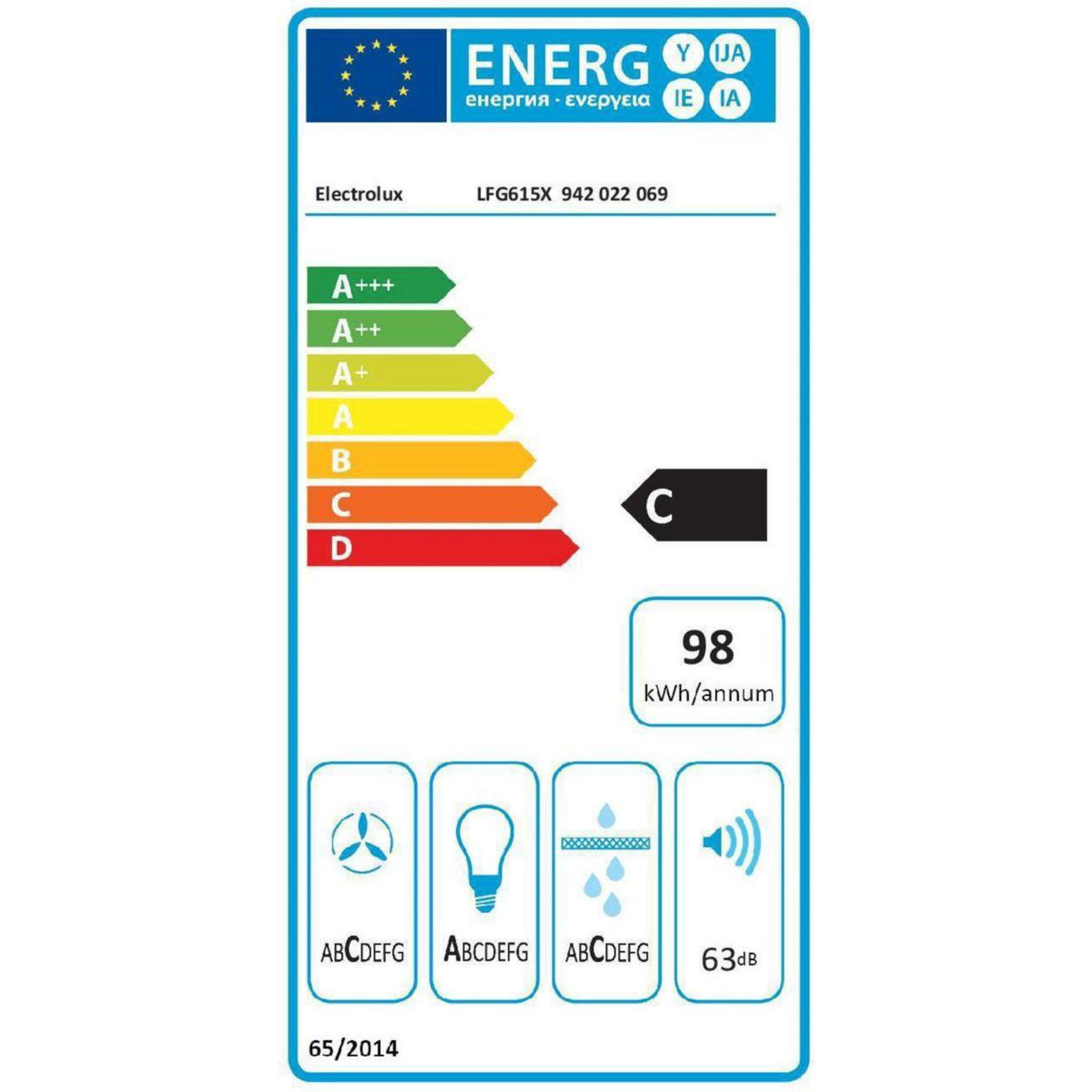 Voir la diapositive 6 : ELECTROLUX Groupe filtrant ELECTROLUX LFG 615 X -  46dB - 600m3/h