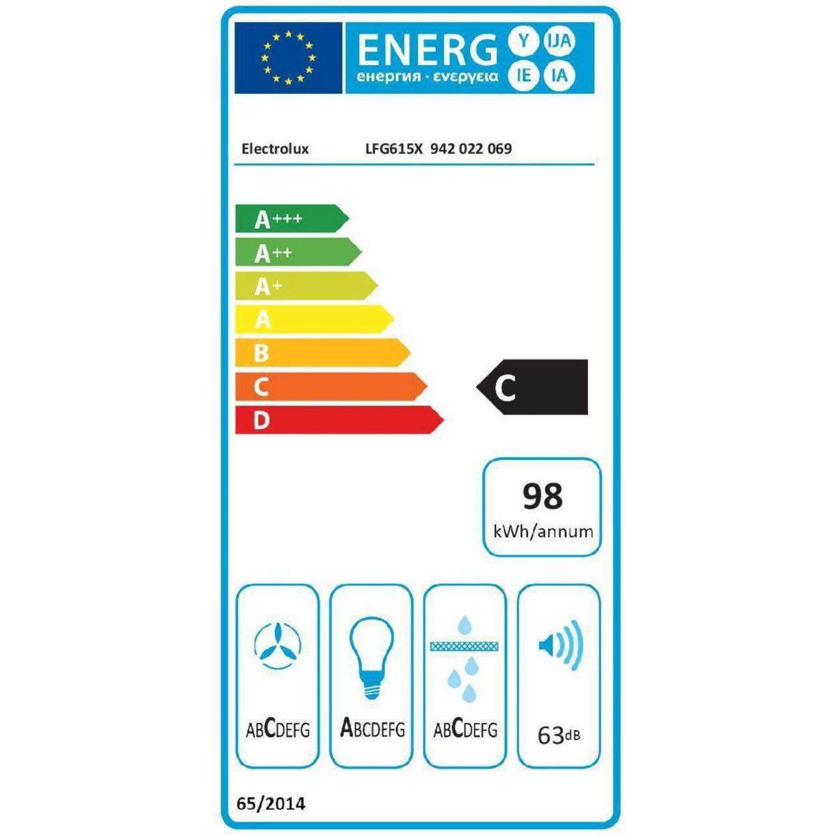 ELECTROLUX Groupe filtrant ELECTROLUX LFG 615 X -  46dB - 600m3/h