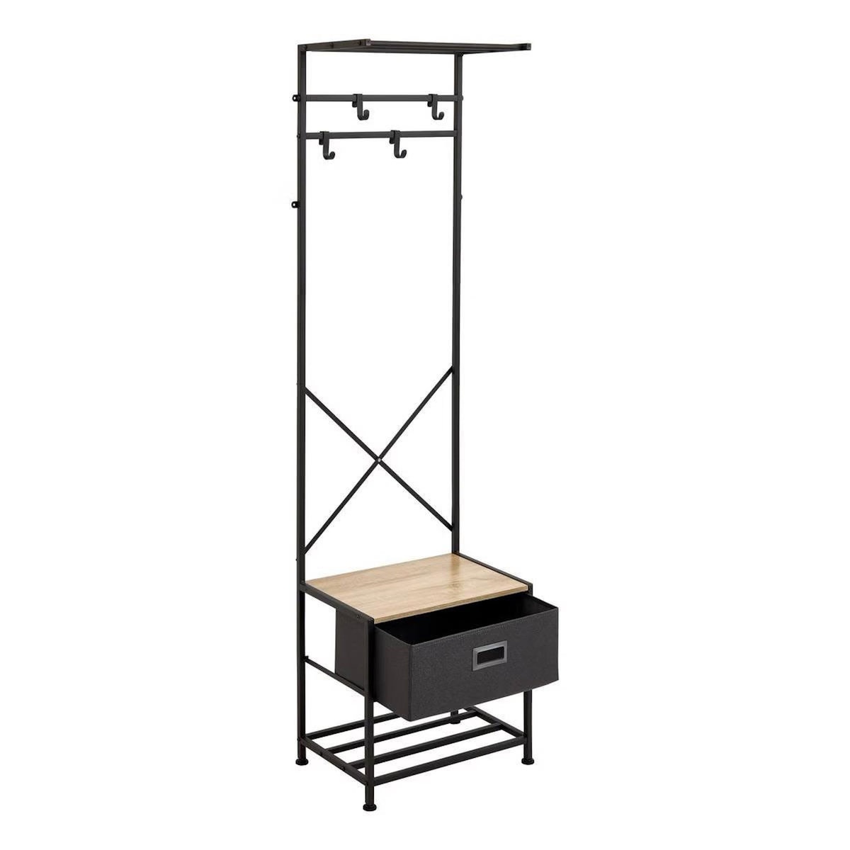 FIVE Vestiaire 4 Tiges  Tissa  160cm Gris Foncé