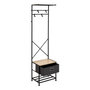 Voir la diapositive 2 : FIVE Vestiaire 4 Tiges  Tissa  160cm Gris Foncé
