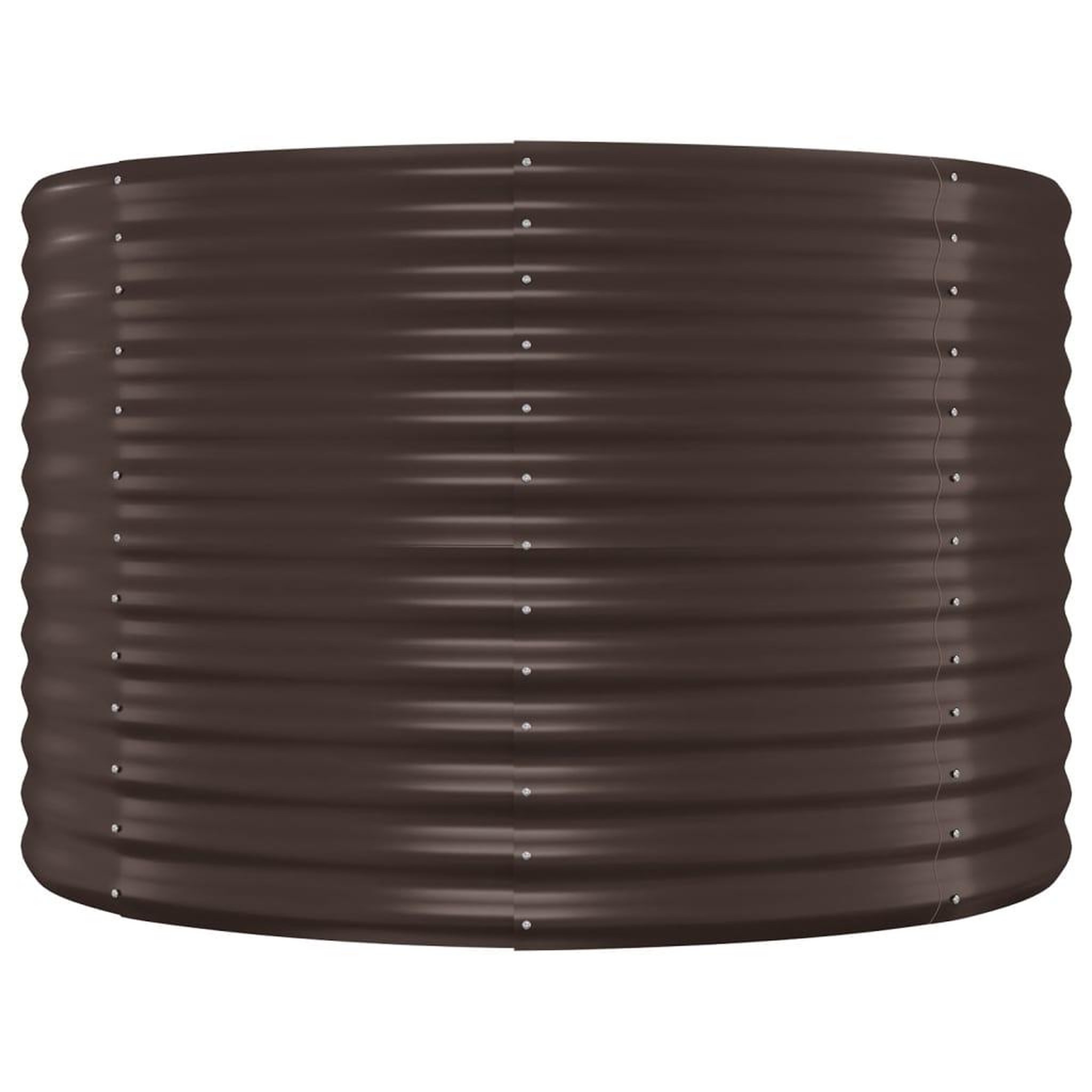 Voir la diapositive 4 : VIDAXL Lit sureleve de jardin Acier enduit de poudre marron