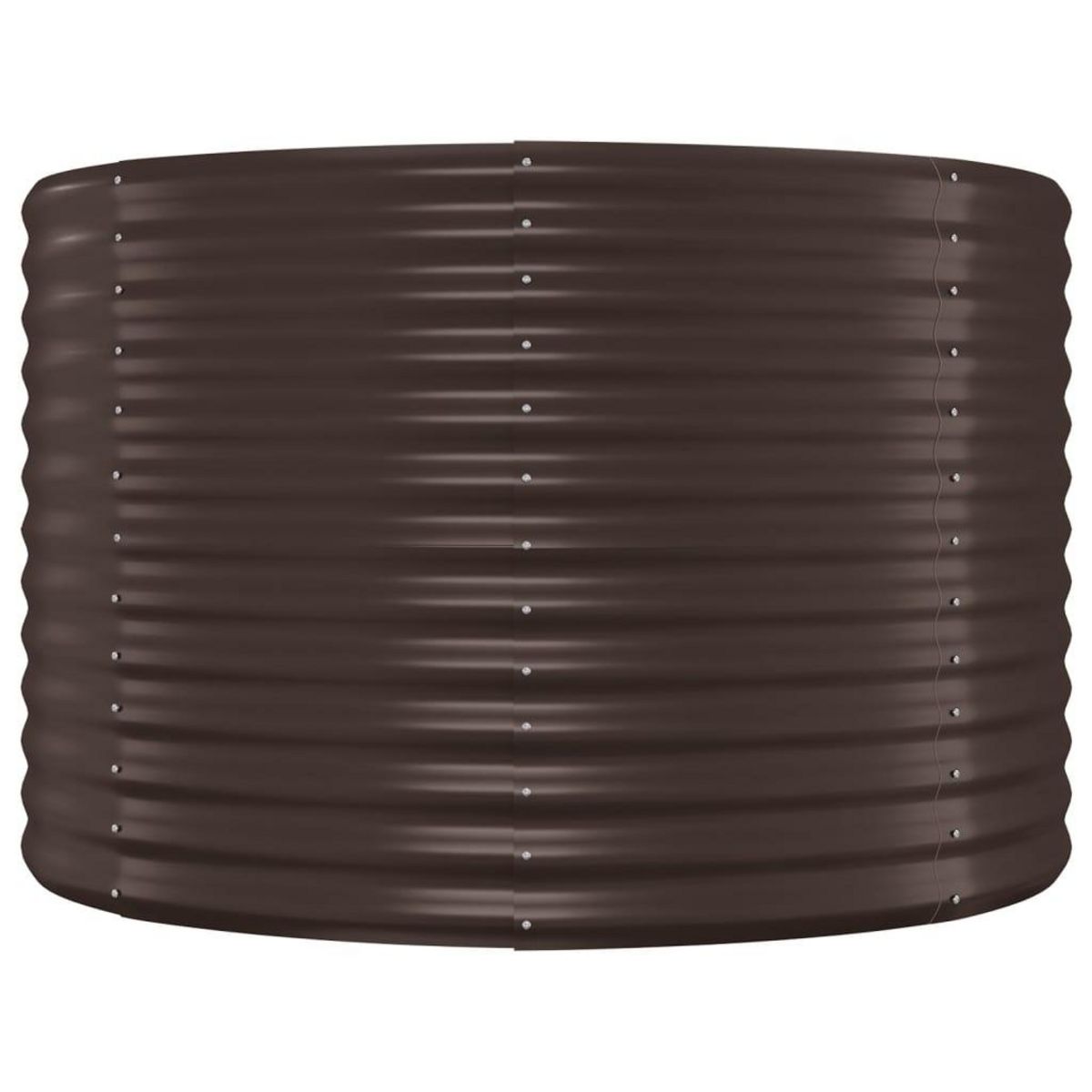 VIDAXL Lit sureleve de jardin Acier enduit de poudre marron