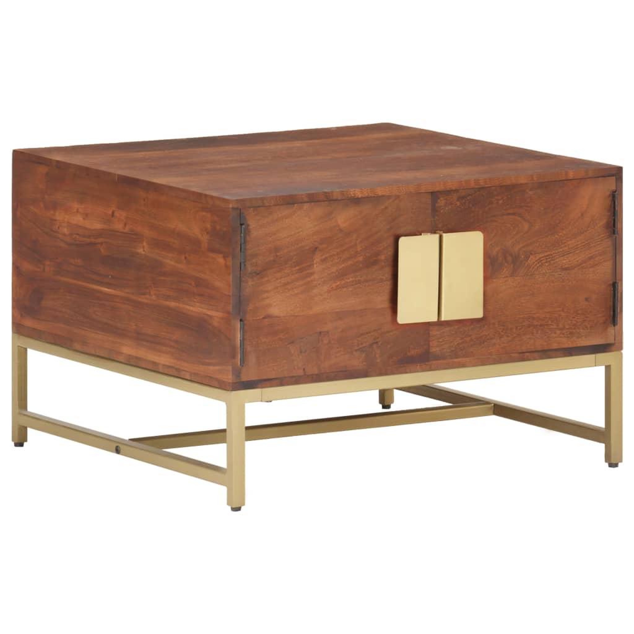 Voir la diapositive 1 : VIDAXL Table basse Marron miel 67x67x45 cm Bois solide d'acacia