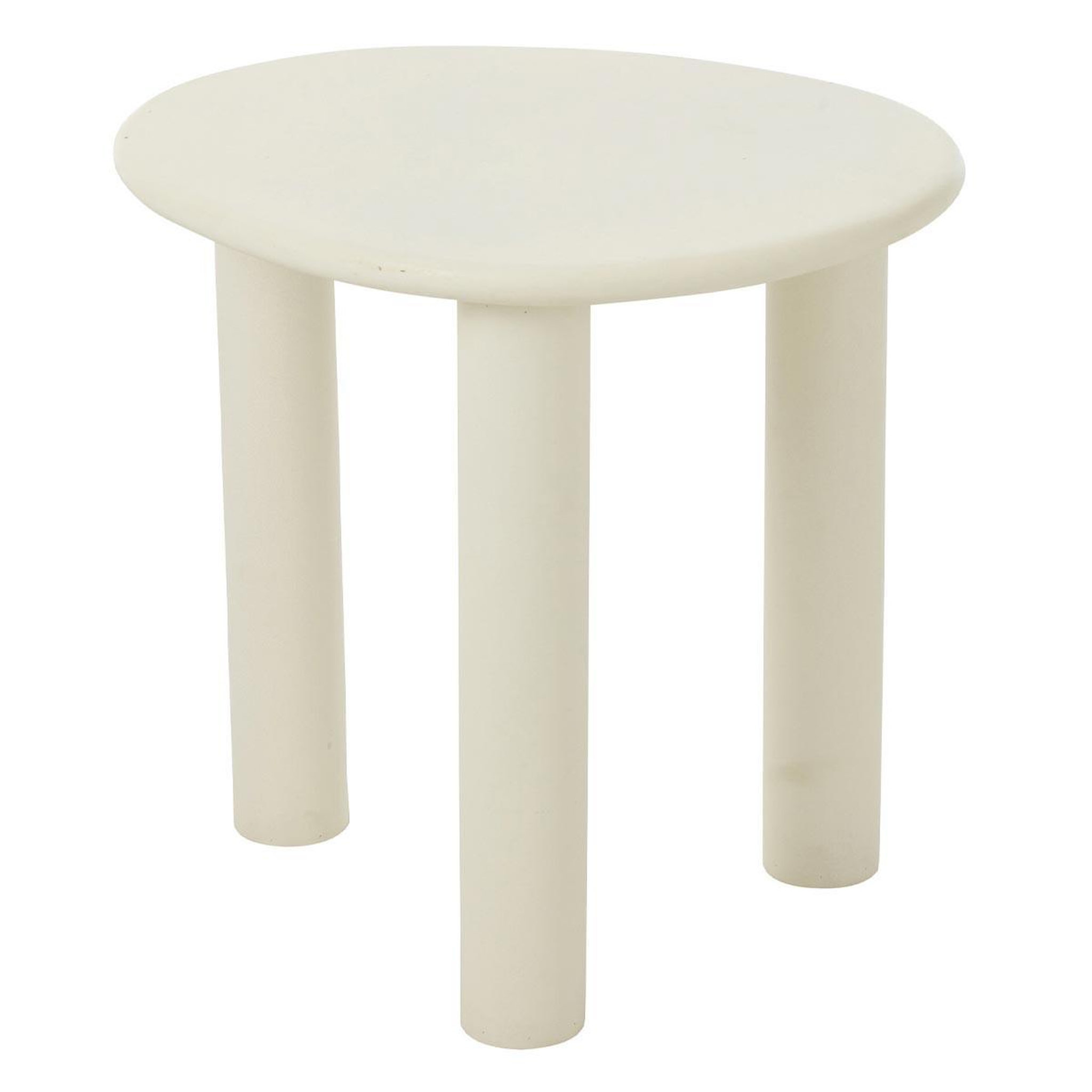 J-LINE Table d'appoint design  bali  51cm blanc