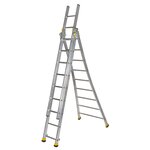 Centaure Echelle transformable 3 plans T3 3m05/6m95