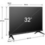 Voir la diapositive 4 : Hisense TV LED 32A49N 2024