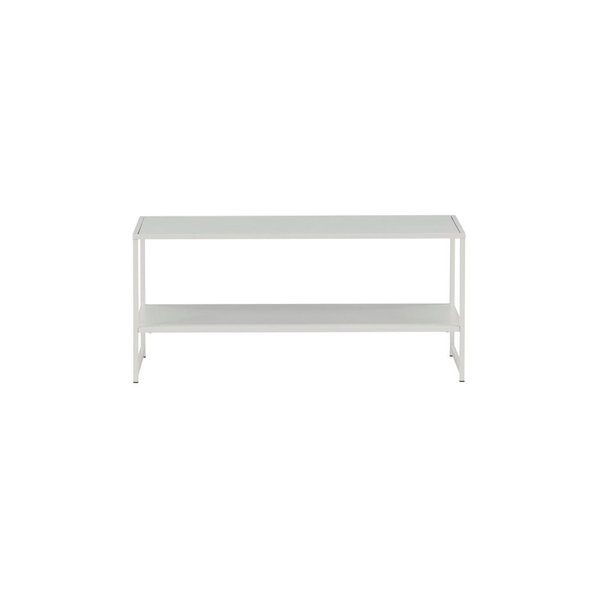 Voir la diapositive 5 : Paris Prix Table basse avec étagère  staal  102cm blanc
