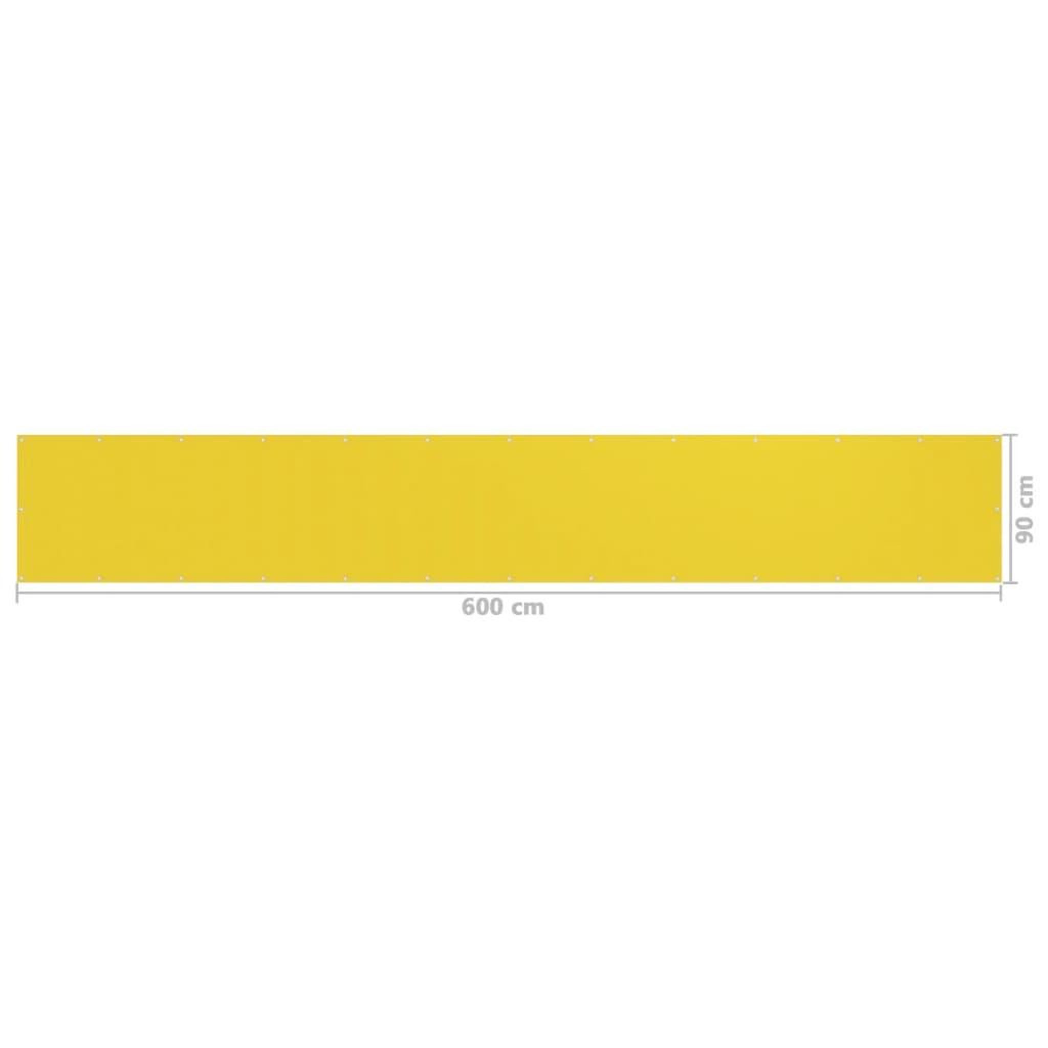 Voir la diapositive 5 : VIDAXL Ecran de balcon Jaune 90x600 cm PEHD