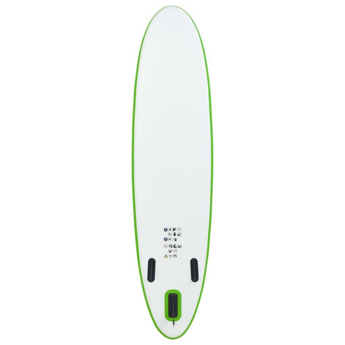 VIDAXL Ensemble de planche SUP gonflable vert et blanc