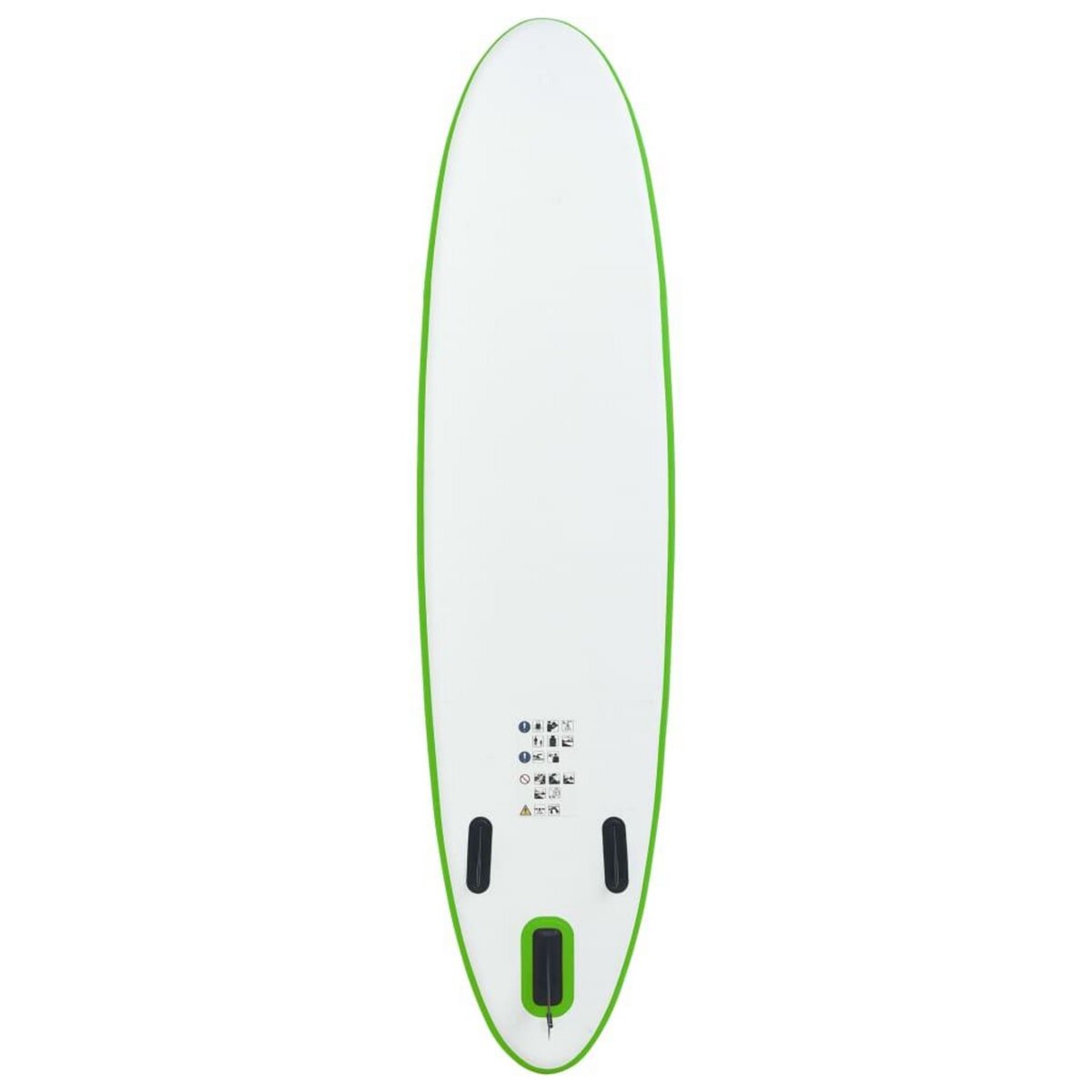 VIDAXL Ensemble de planche SUP gonflable vert et blanc