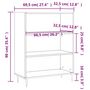 Voir la diapositive 6 : VIDAXL Bibliotheque blanc brillant 69,5x32,5x90 cm bois d'ingenierie