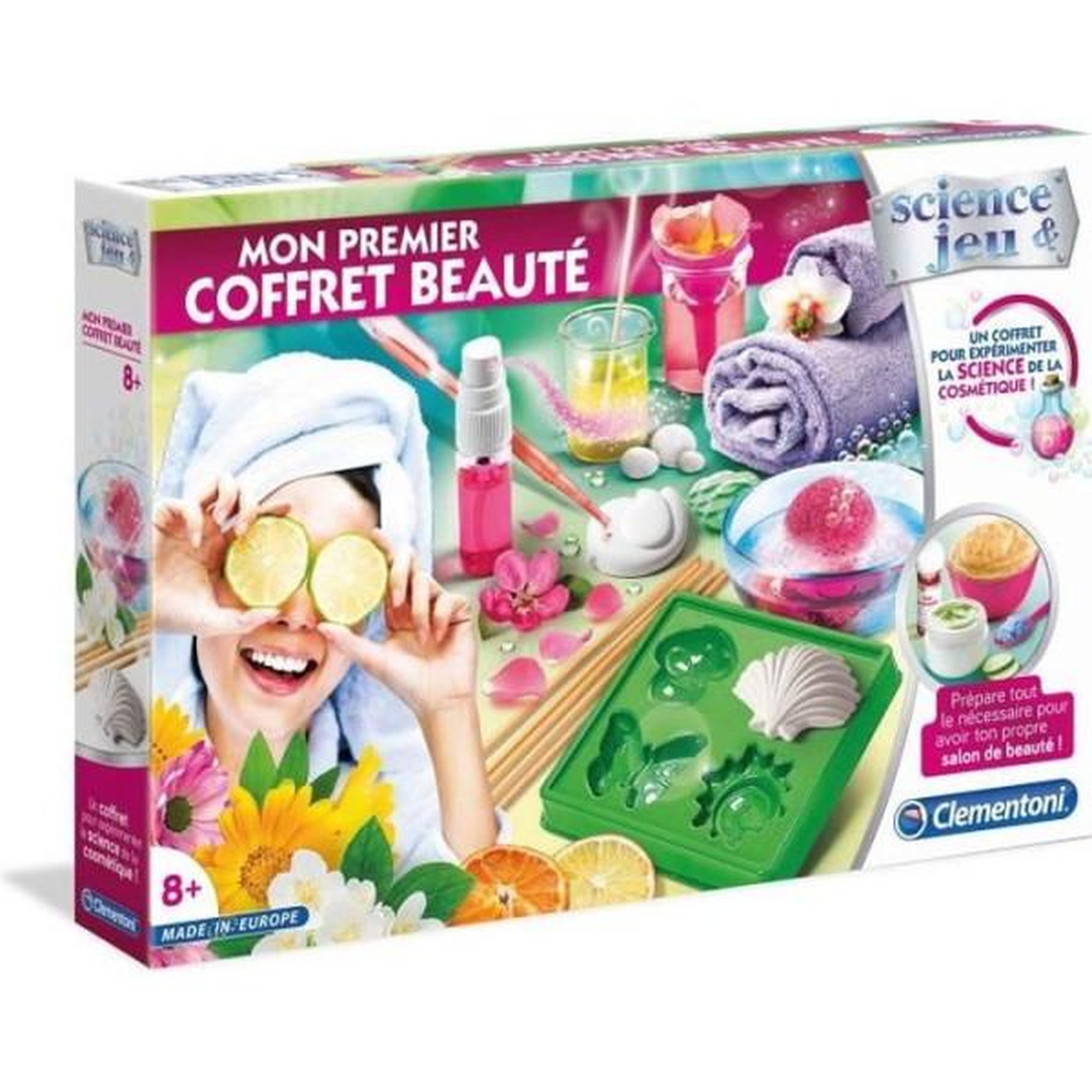 CLEMENTONI Coffret Beauté DIY - Clementoni - Savons en forme de coquillages, papillons et soleils - Enfant 8 ans et plus