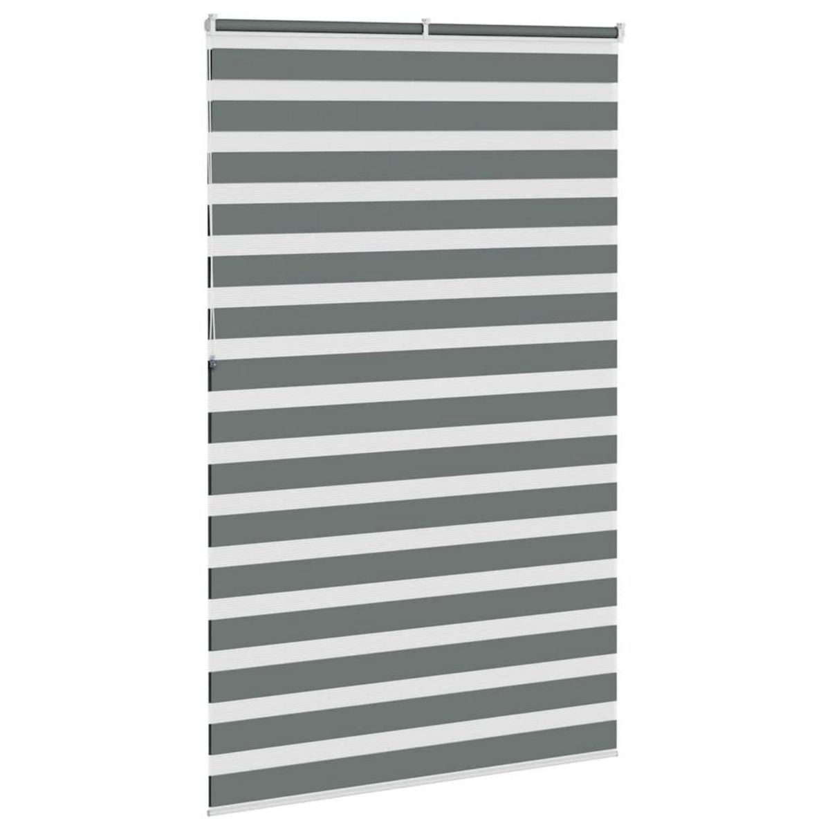 VIDAXL Store zebre gris fonce largeur du tissu 135,9 cm polyester