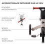 Voir la diapositive 5 : KINDERKRAFT Tricycle évolutif pliable 3 en 1 avec fonction draisienne